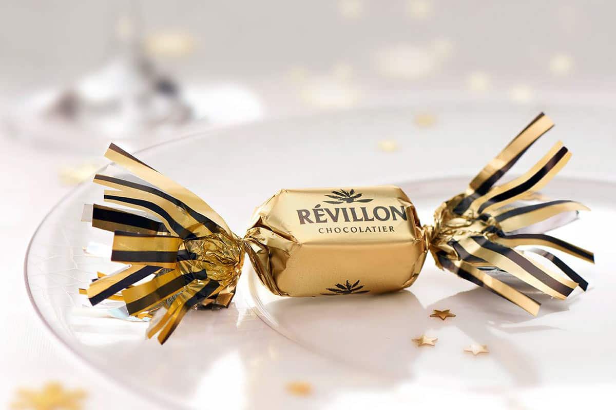 Chocolat papillotes blanc de Noël REVILLON CHOCOLATIER